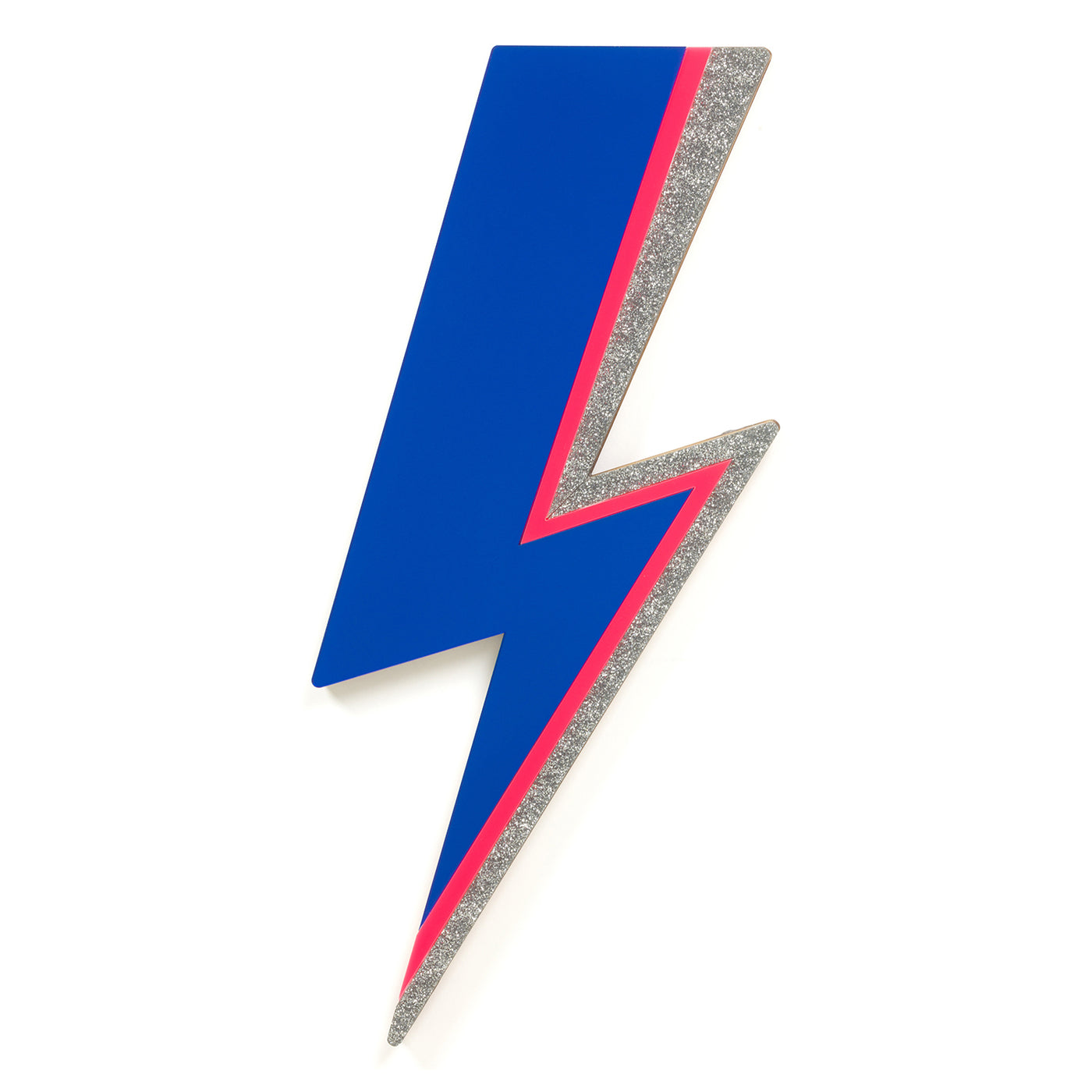 electric blue lightning bolt mirror rollerama