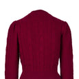 Emmy Design Burgundy Ice Skater Cardigan