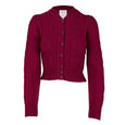 Emmy Design Burgundy Ice Skater Cardigan