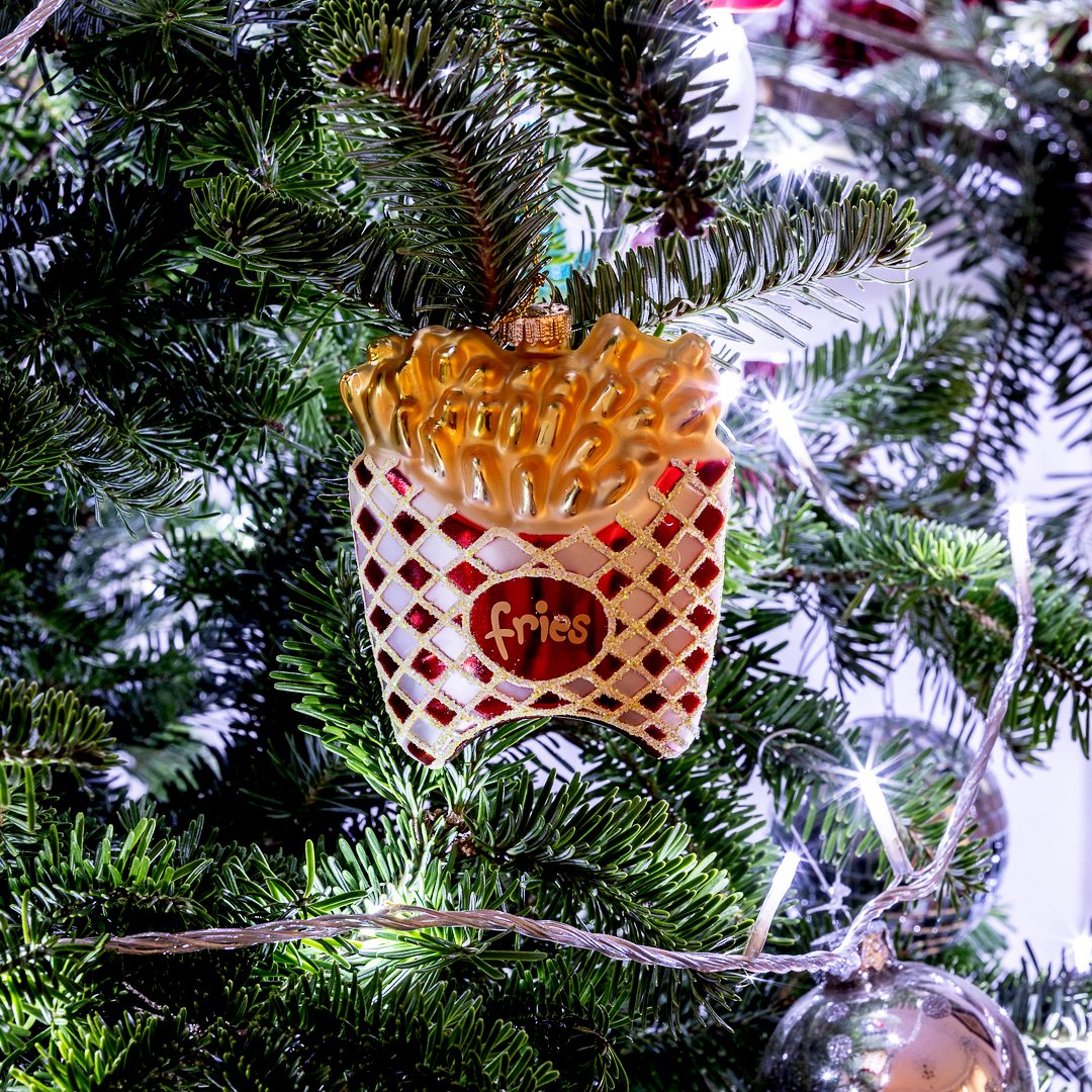 French Fries Christmas Bauble