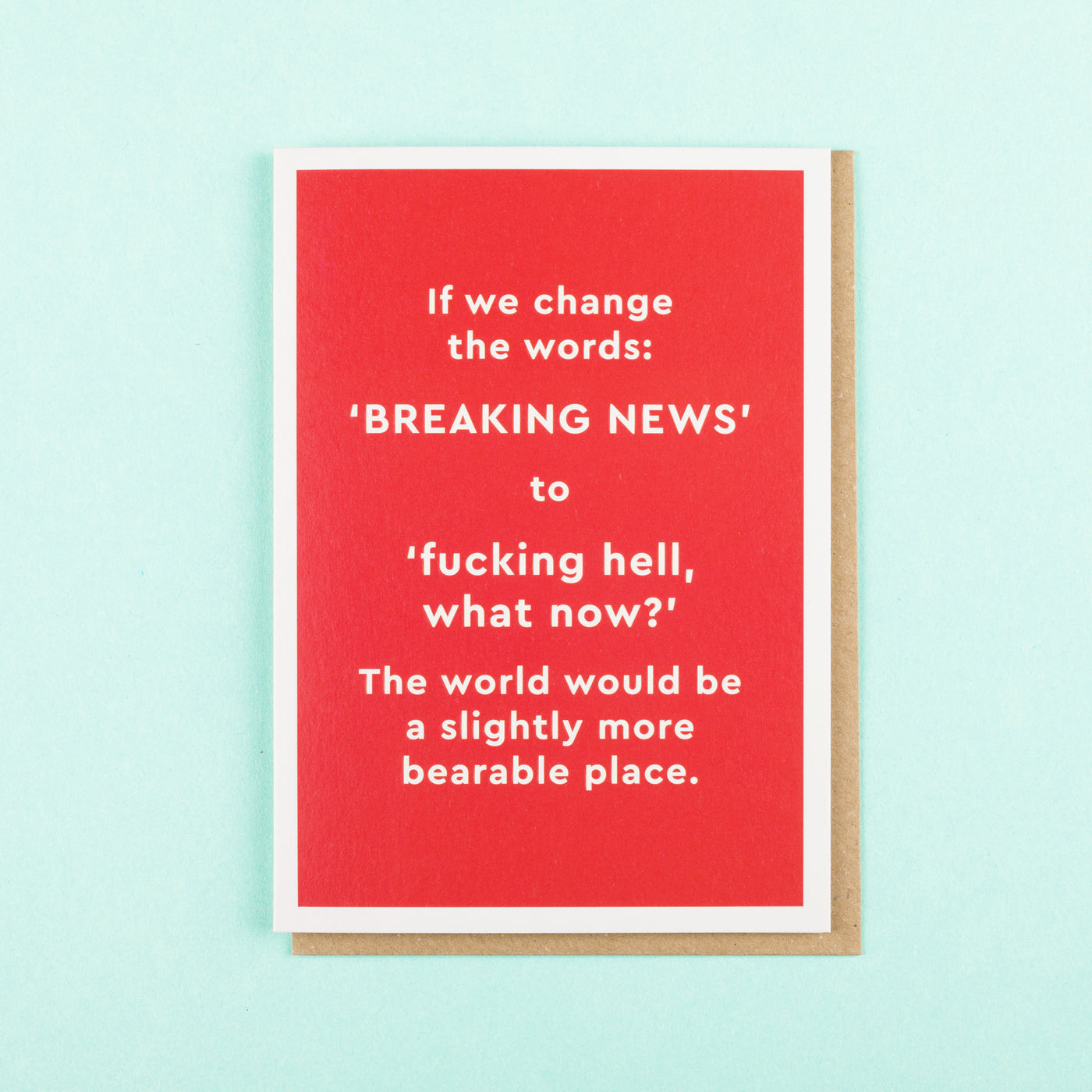 Funny Card Breaking News by Ohh Deer