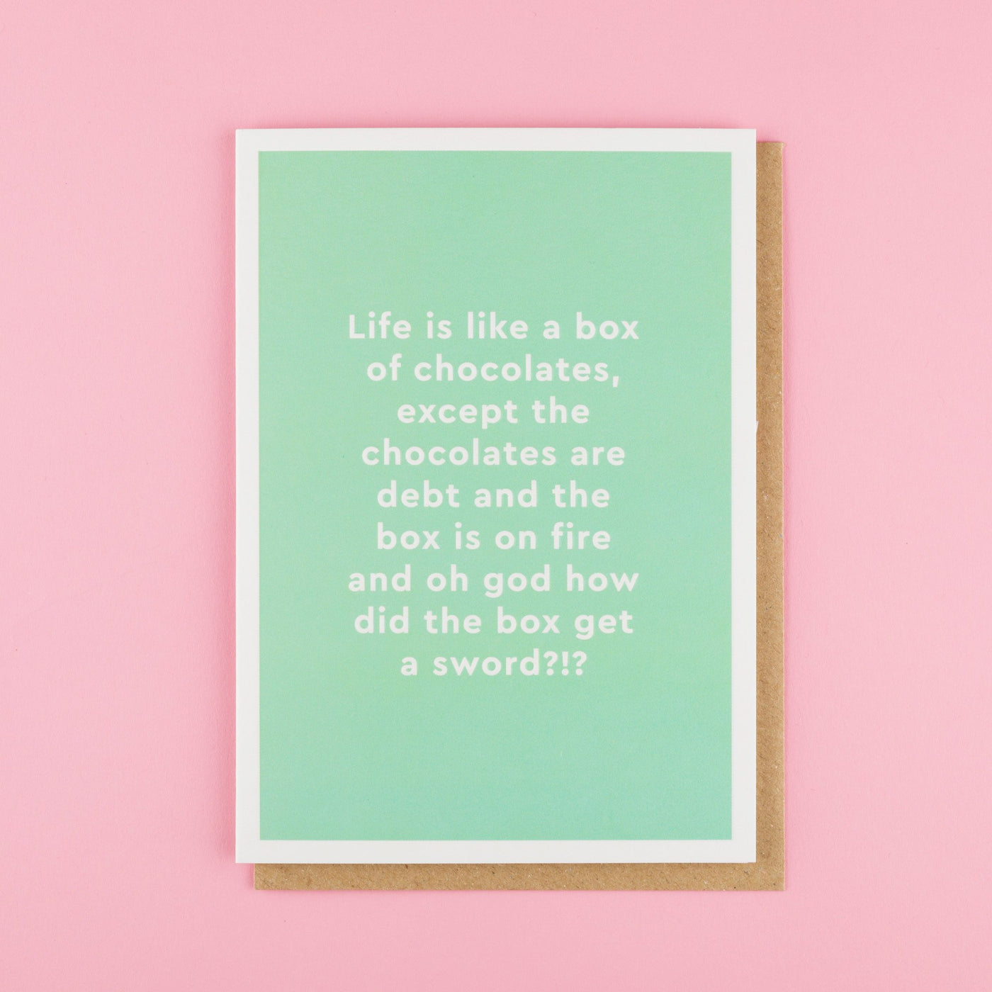 Funny Friendship Card Box of Chocolates Ohh Deer