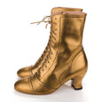 Gold Lace Up Boots Miss L Fire Frida