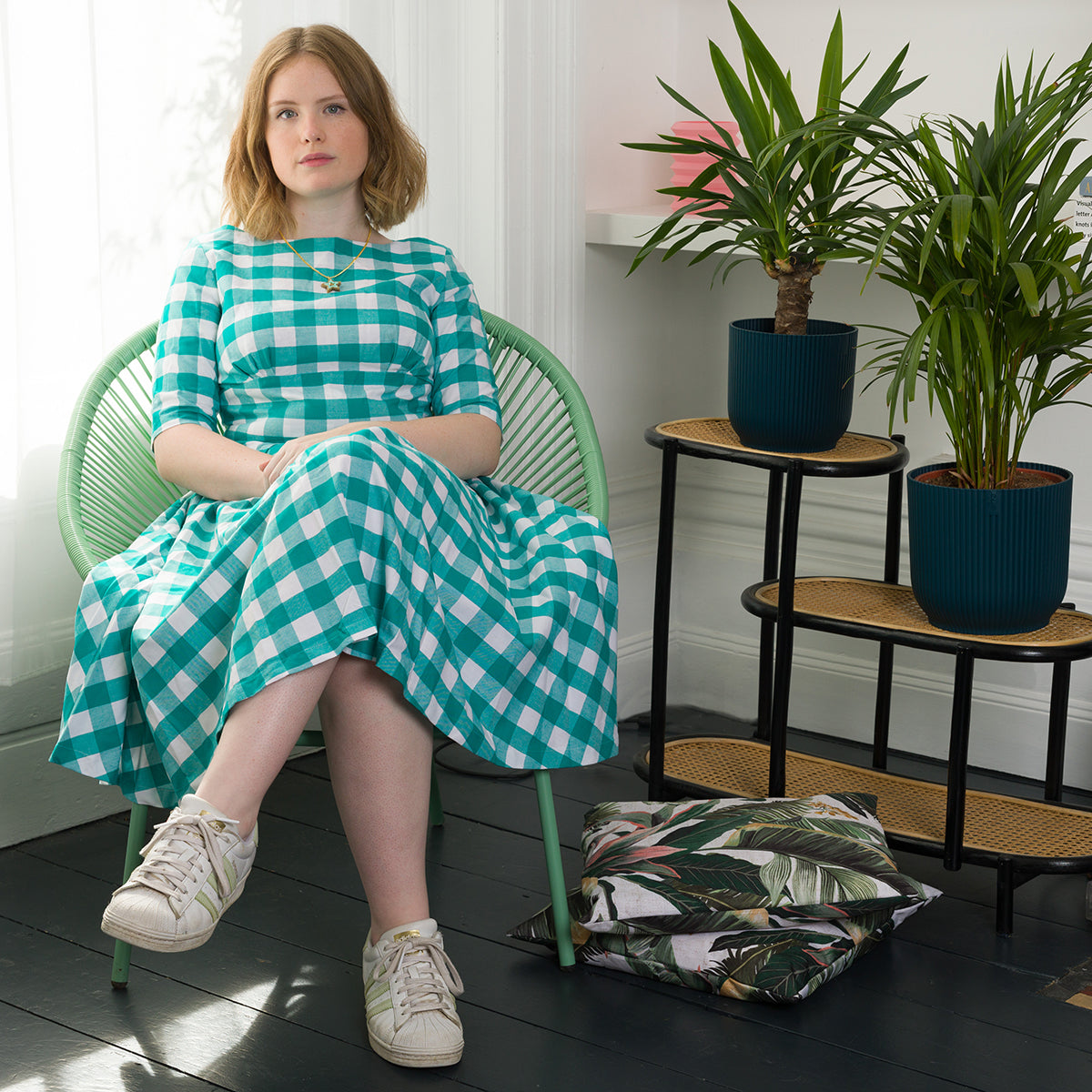 Green Gingham Dress | Gingham Fit and Flare Dress | Katie dress Dollydagger Green Gingham Dress | Gingham Fit and Flare Dress | Katie dress Dollydagger