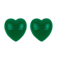 Green Heart Earrings Dollydagger Vintage Charm