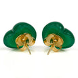 Green Heart Earrings Vintage Charm Dollydagger