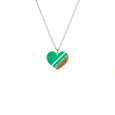 Green Heart Necklace 24 Inch Dollydagger