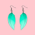 Green Leaf Earrings