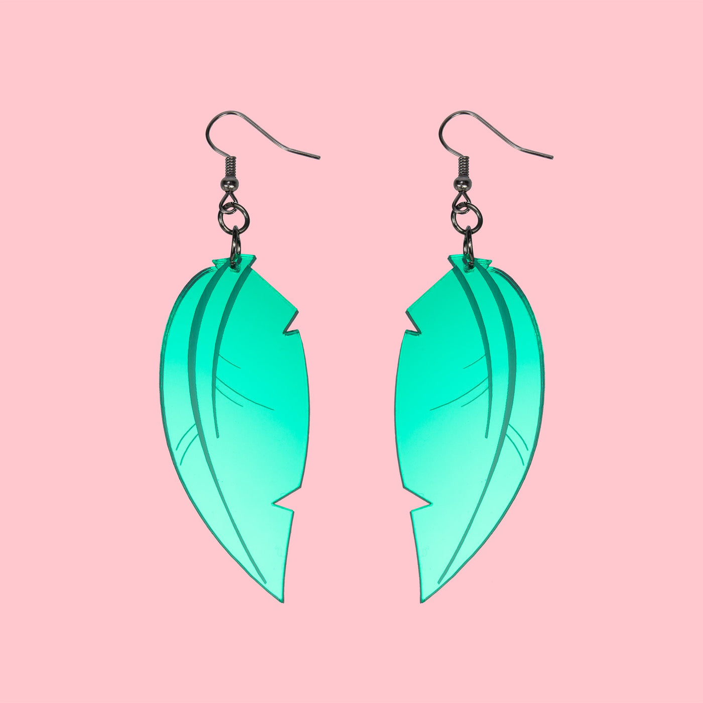 Green Leaf Earrings