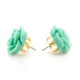 Green Rose Earrings Dollydagger