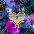 Heart Christmas Ornament Curly Mark Dollydagger