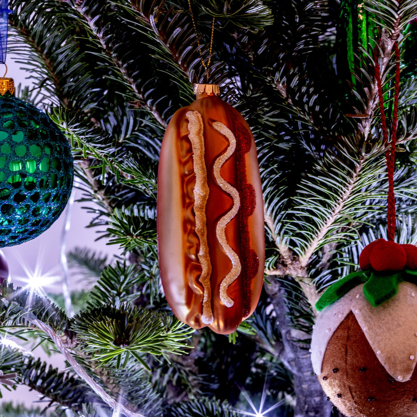 Hot Dog Christmas Bauble