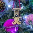 Initial Christmas Tree Decoration Curly Mark Dollydagger