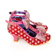 Irregular Choice Red Glitter Shoes Total Freedom