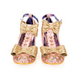 Irregular Choice Total Freedom Shoes Gold