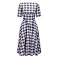 Katie Navy Gingham Dress