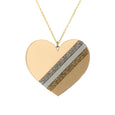 Large Gold Heart Necklace Dollydagger Rollerama