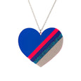 Large Heart Necklace Blue Dollydagger Rollerama