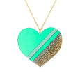 Large Heart Pendant Necklace Rollerama Dollydagger