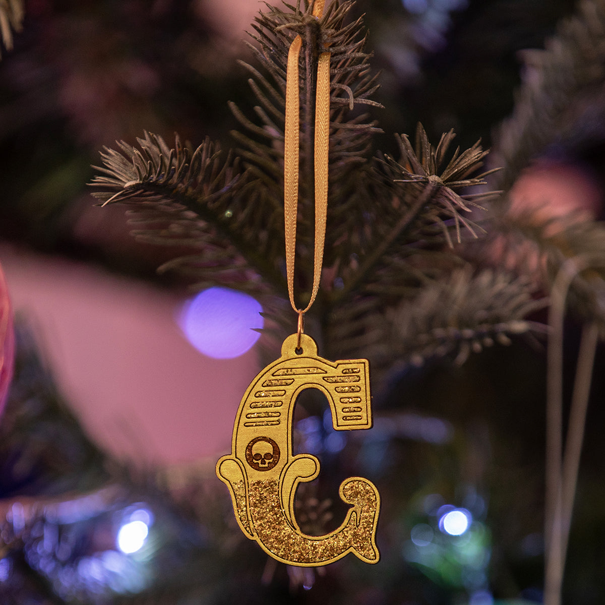 Letter C Wooden Tree Decoration Dollydagger