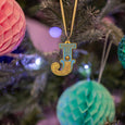 Letter J Wooden Tree Decoration