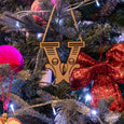 Letter V Christmas Decoration Curly Mark Dollydagger