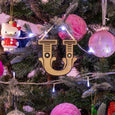 Letter U Christmas Ornament Curly Mark Dollydagger