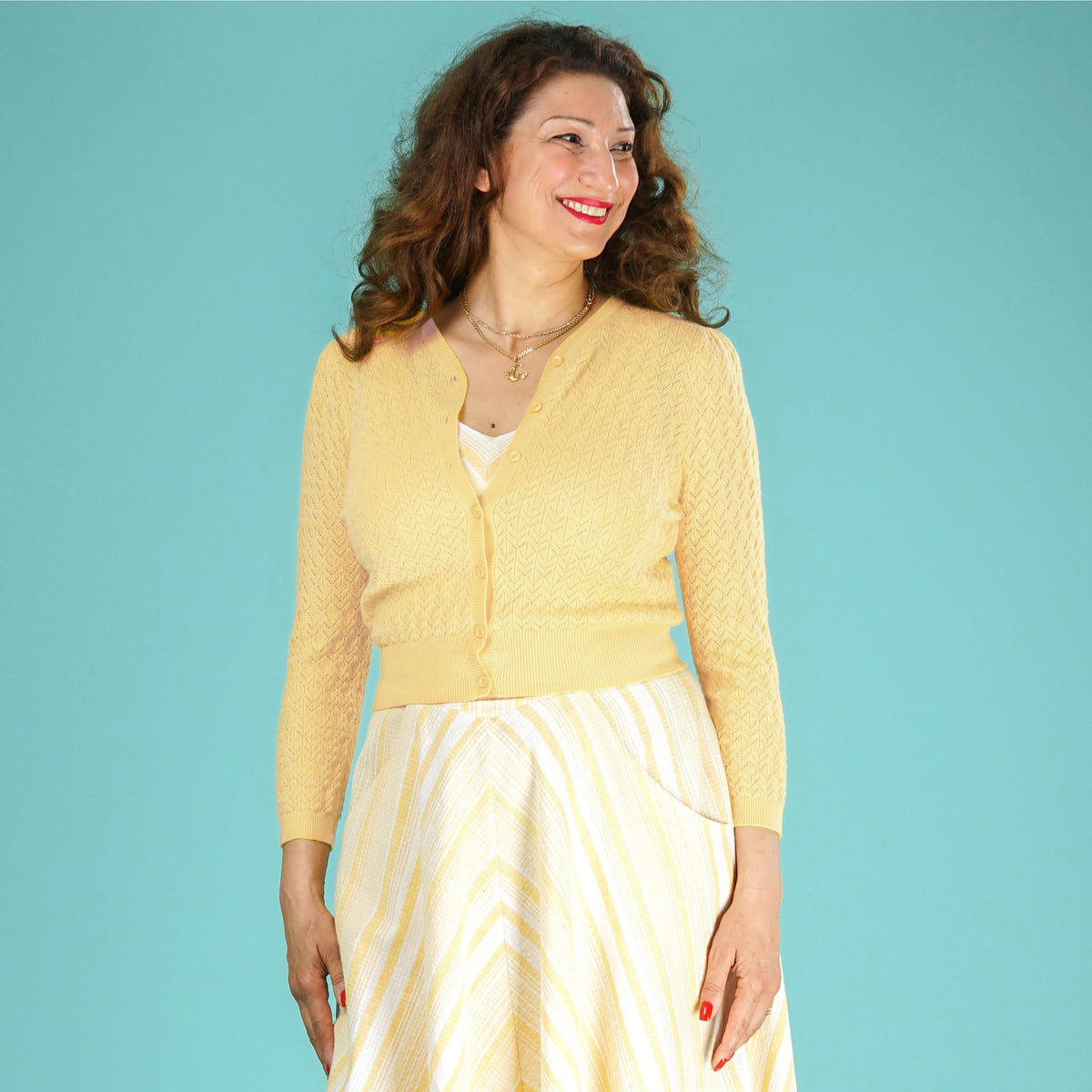 Emmy Design Yellow Delightful Daytime Cardi | Yellow Summer Cardigan ...