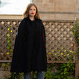 Long Navy Wool Cape Florence Dollydagger