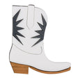Lou Taylor White Cowgirl Boot Brooch