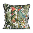 Mind the Gap Square Linen Parrots of Brasil Cushion LC40017