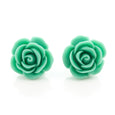 Mint Green Rose Earrings Dollydagger