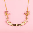 Nautical Scroll True Love Necklace