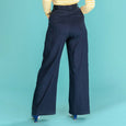 Navy Wide Leg Trousers Ship Mate Slacks Emmy Design