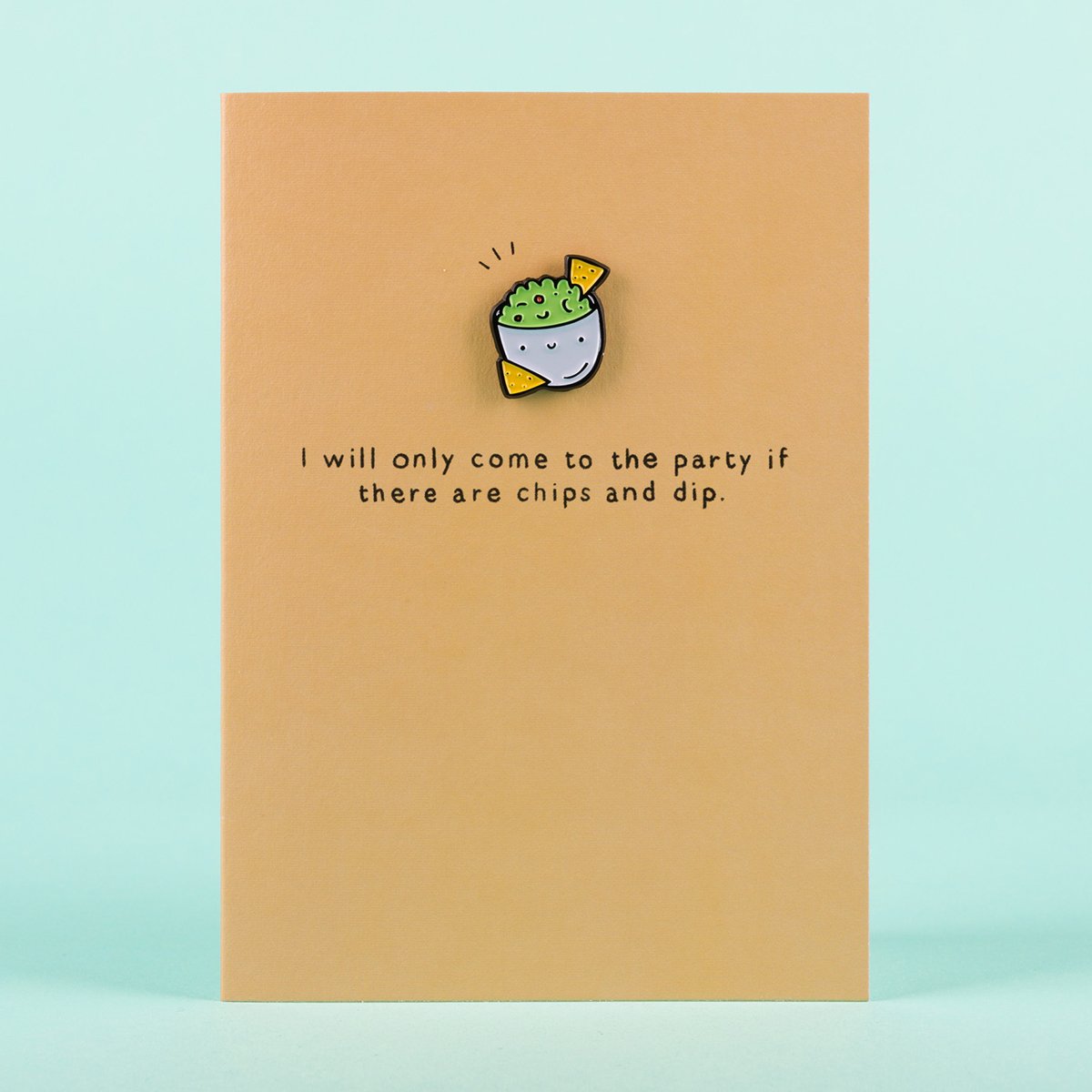 Ohh Deer Chip & Dip Enamel Pin Greetings Card