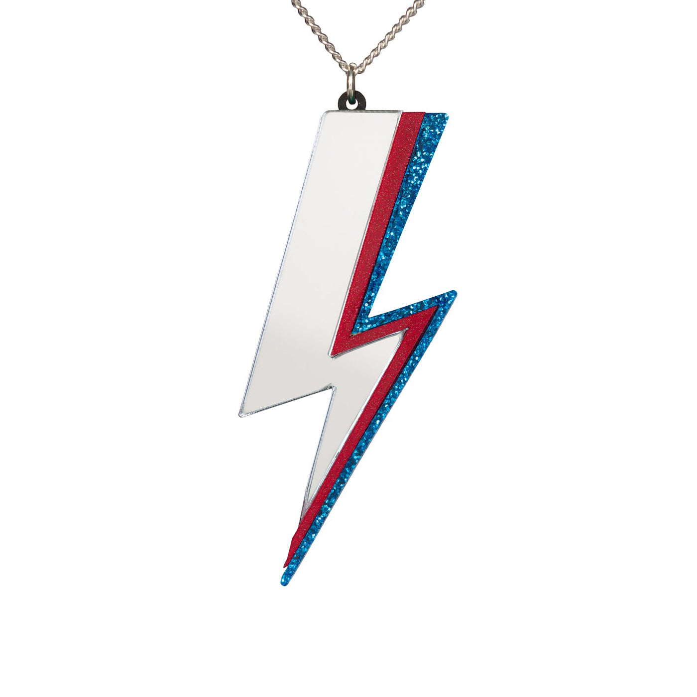 Perspex Lightning Bolt Necklace