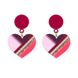 Pink Heart of Glass Earrings Dollydagger Rollerama