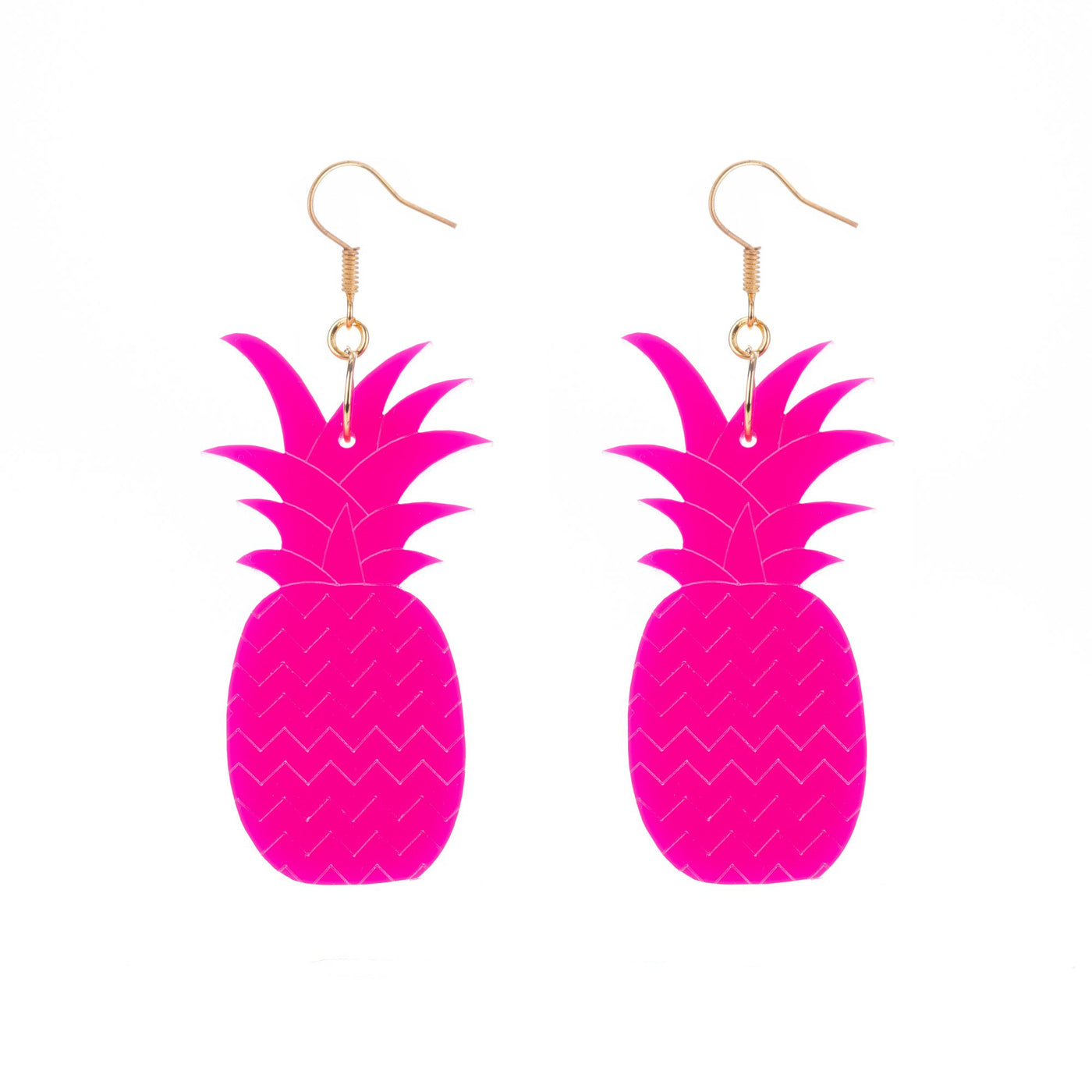 Pink Pineapple Earrings