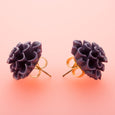 Purple Dahlia Earrings Dollydagger