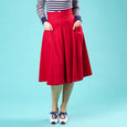 Red Swing Skirt Swirly Sweetheart Emmy Design