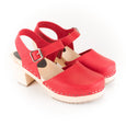 Red Wooden Clogs by Lotta from Stockholm at Dollydagger