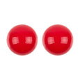 Retro Stud Earrings Red Dollydagger