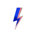 Rollerama  Electric Blue Lightning Bolt Brooch