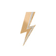 rollerama gold lightning bolt brooch