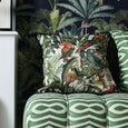 Square Parrots of Brasil Cushion Mind the Gap