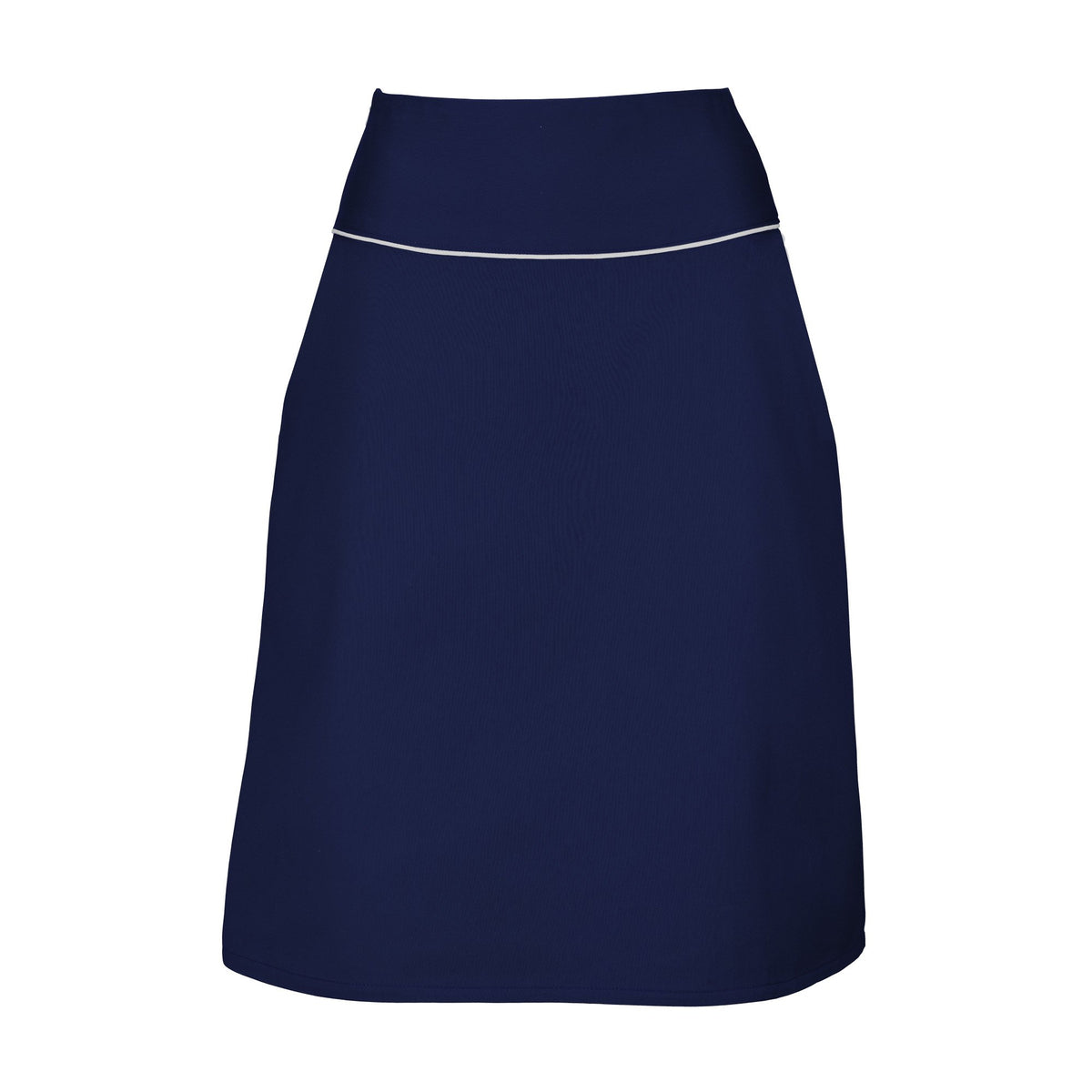 Suzy Navy A-Line Skirt, Navy Knee Length Skirt