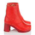 Swedish Hasbeens Red 1960s Clog Boots