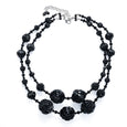 Tarina Tarantino Black Rose Necklace