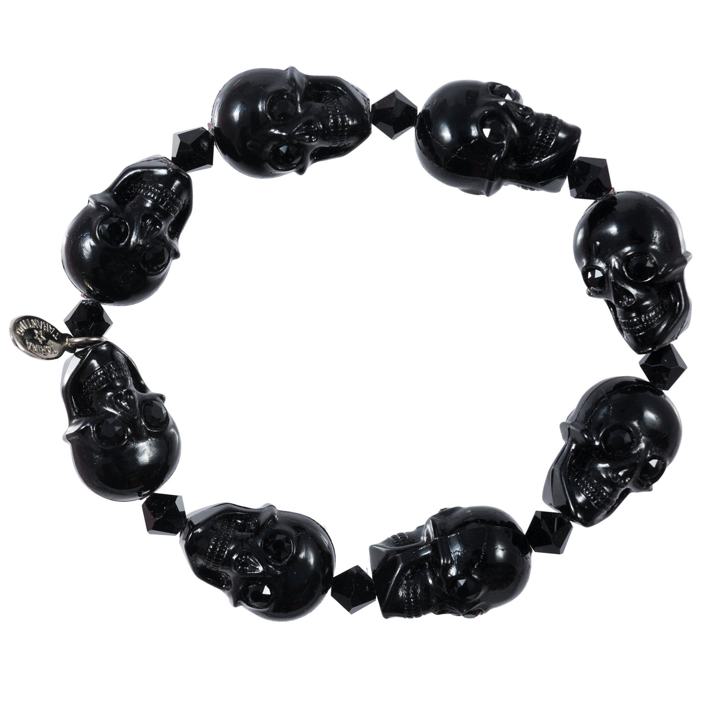 Tarina Tarantino Black Skull Bracelet