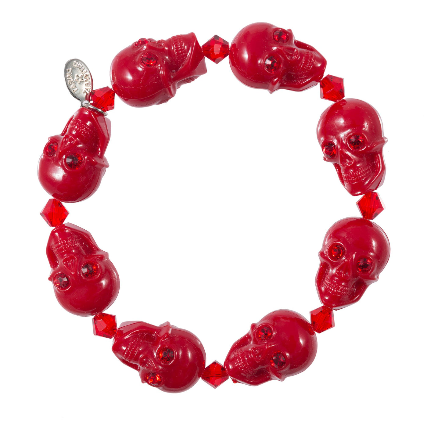 Tarina Tarantino Red Skull Bracelet